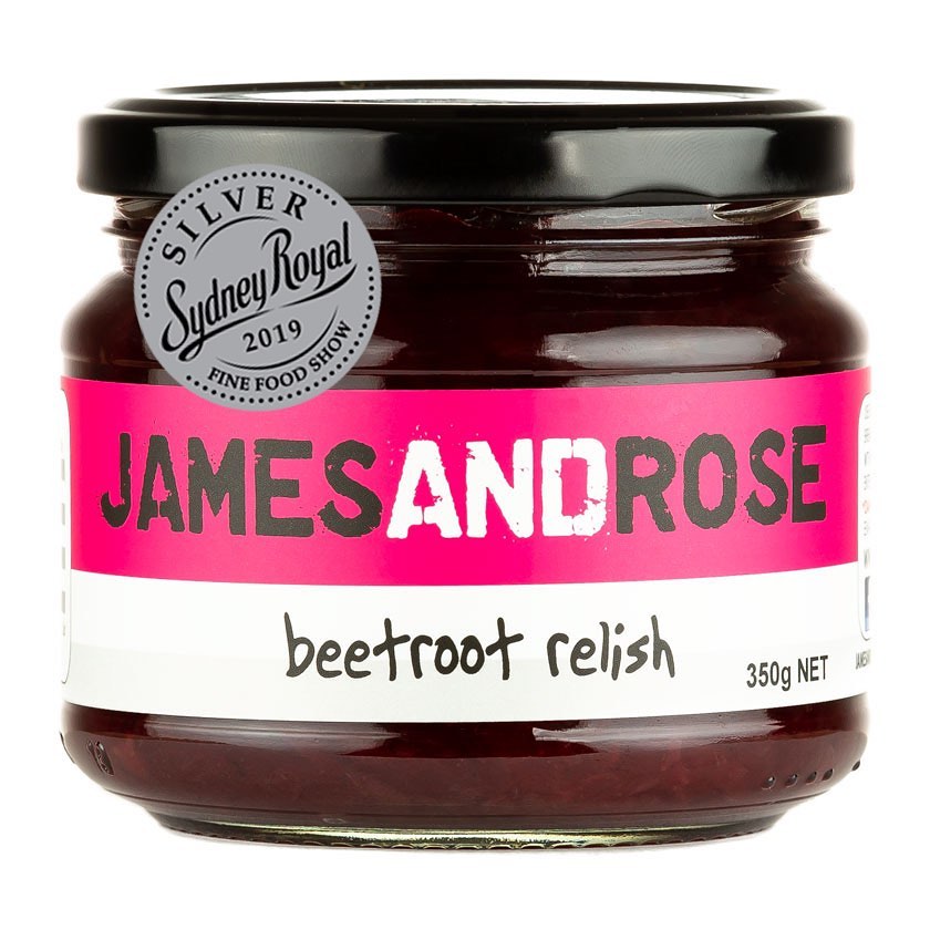 James and Rose Beetroot Relish - Sydney Royal Show Fine Food Award Winner